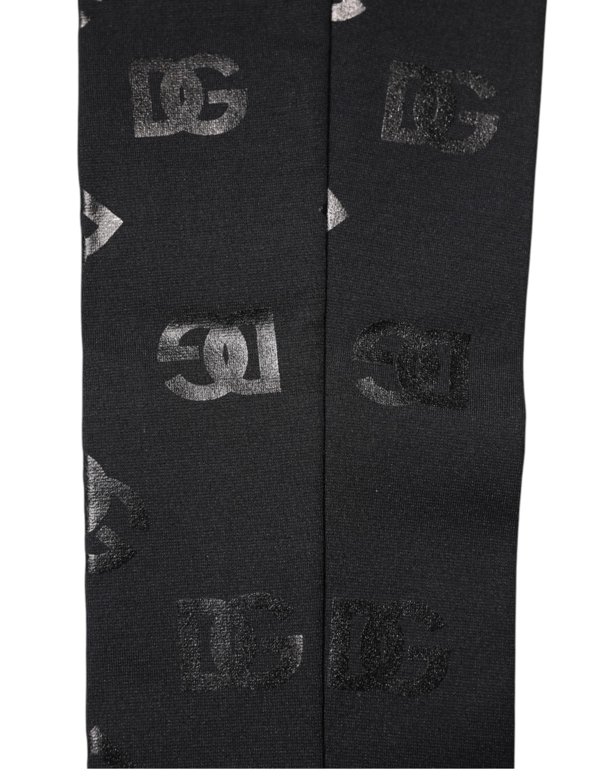 Dolce & Gabbana Black DG Logo Monogram Wool Stretch Arm Sleeves