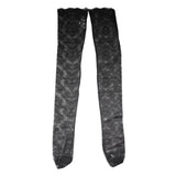 Dolce & Gabbana Black Floral Lace Cotton Stretch Stockings Socks