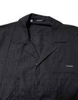 Dolce & Gabbana Black Cotton Men Pajama Set Sleepwear