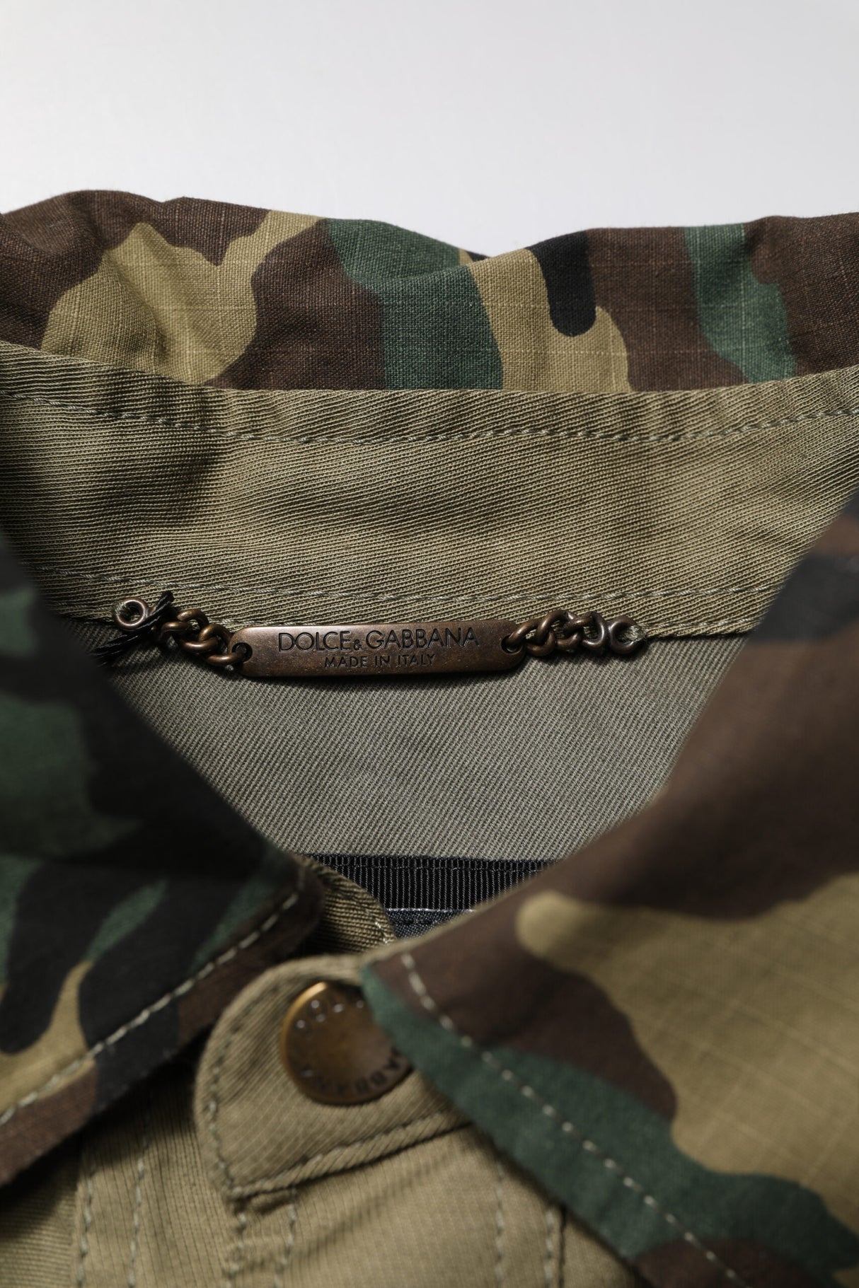 Dolce & Gabbana Brown Cotton Stretch Shirt Pants Casual Set