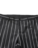 Dolce & Gabbana Black Striped SICILIA Formal 2 Piece Suit