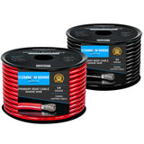 14 Gauge Primary Boat Cable - 25 ft Marine Grade Wire Tinned Oxygen-Free Copper - 14 AWG UL 1426 Standard PVC Wire for Boat Automotive Speakers Camper & Trailers