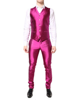 Dolce & Gabbana Pink SICILIA Double Breasted 3 Piece Suit
