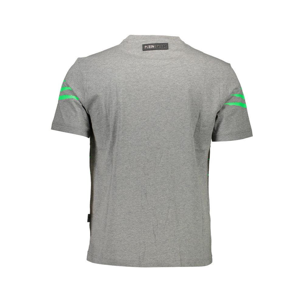 Plein Sport Grigio Cotton Men T-Shirt