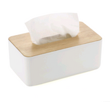 Natural Oak Tissue Box - Creative Desktop Organizer