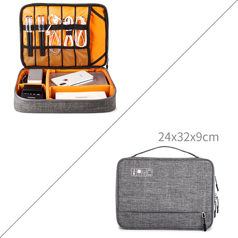 Portable USB Gadget Organizer and Storage Pouch Case