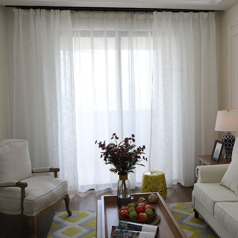 Modern Minimalist Cotton Linen Curtains for Home Decor