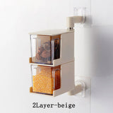 Creative Multifunctional Kitchen Spice Organizer Wall-Mounted