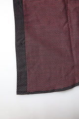 Dolce & Gabbana Maroon Jacquard Cotton GOLD Men Dress Shirt