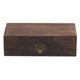 Vintage Rectangular Wooden Storage Gift Box (Tongmu)
