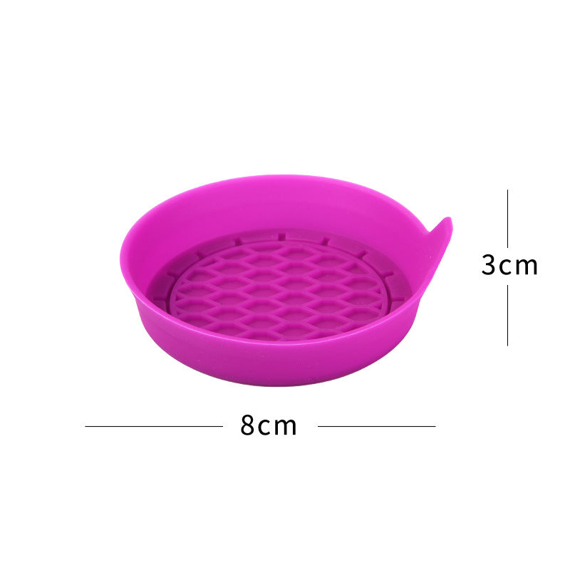Creative Silicone Car Coaster with Rhinestones