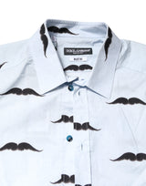 Dolce & Gabbana Light Blue Cotton MARTINI Formal Dress Shirt