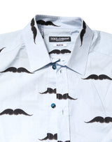 Dolce & Gabbana Light Blue Cotton MARTINI Formal Dress Shirt