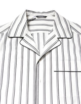 Dolce & Gabbana White Stripes Lounge Pajama Sleepwear Shirt