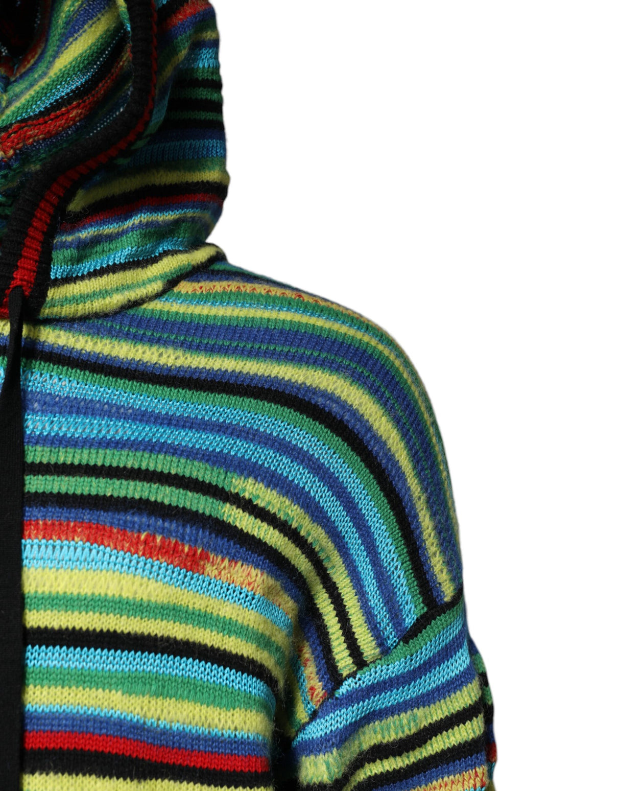 Dolce & Gabbana Multicolor Cotton Hooded Pullover Sweater