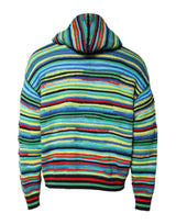 Dolce & Gabbana Multicolor Cotton Hooded Pullover Sweater
