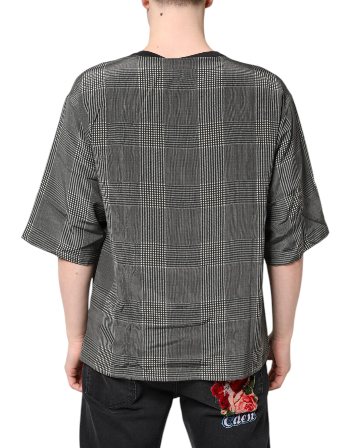 Dolce & Gabbana Black White Graphic Print Short Sleeve T-shirt