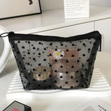 New Ins Heart Velvet Makeup Bag for Girls (Large Capacity)