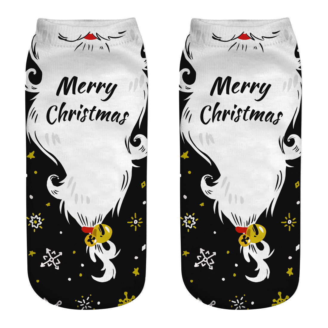 New 3D Printed Christmas Socks for Women