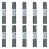 Hello Fit 10-Pack Kid-Friendly Yoga Mat 68" x 24" Non Slip Exercise Mat 4mm Non Toxic Yoga Mats for Kids Easy to Clean Bulk Workout Mats for Schools Classrooms and Studios Cool Grey