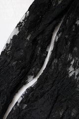 Dolce & Gabbana Black Cotton Floral Lace Women Blouse Top