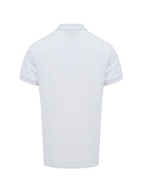 Burberry White Cotton Collared Polo Shirt
