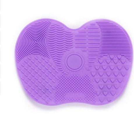 Silicone Brush Cleaning Mat - Small Apple Design