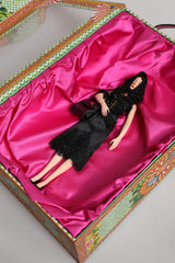 Dolce & Gabbana Black Dress Ceramic Porcelain Fashion Leather Sicily Dolls