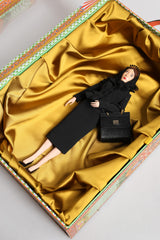 Dolce & Gabbana Black Dress Ceramic Porcelain Fashion Leather Sicily Dolls