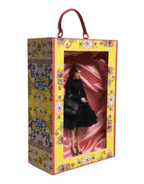 Dolce & Gabbana Black Dress Ceramic Porcelain Fashion Leather Sicily Dolls