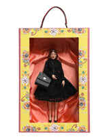 Dolce & Gabbana Black Dress Ceramic Porcelain Fashion Leather Sicily Dolls