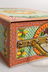 Dolce & Gabbana Red Dress Ceramic Porcelain Fashion Box Leather Sicily Dolls