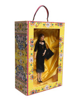 Dolce & Gabbana Black Dress Ceramic Porcelain Fashion Leather Sicily Dolls