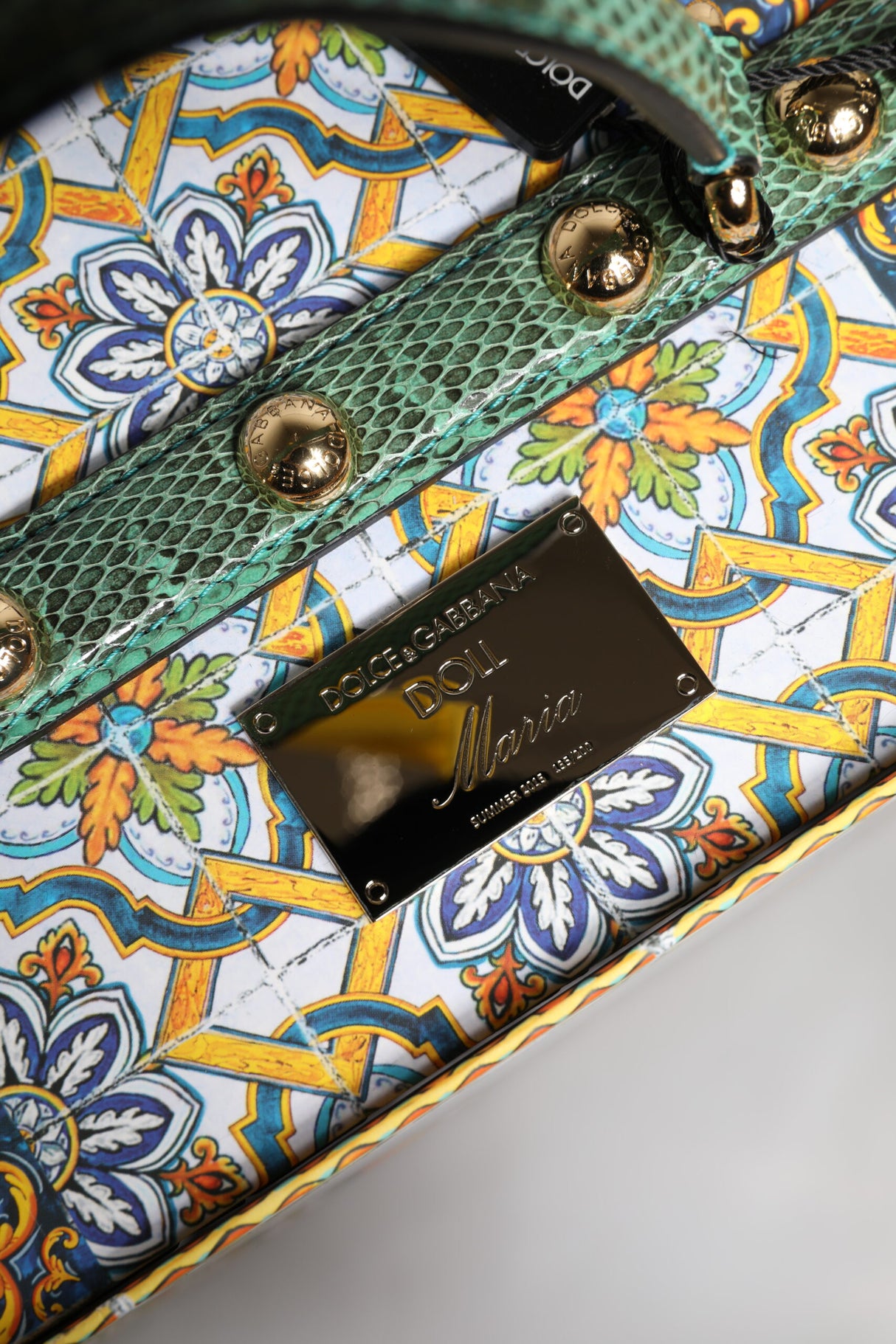 Dolce & Gabbana Black Dress Ceramic Porcelain Fashion Leather Sicily Dolls