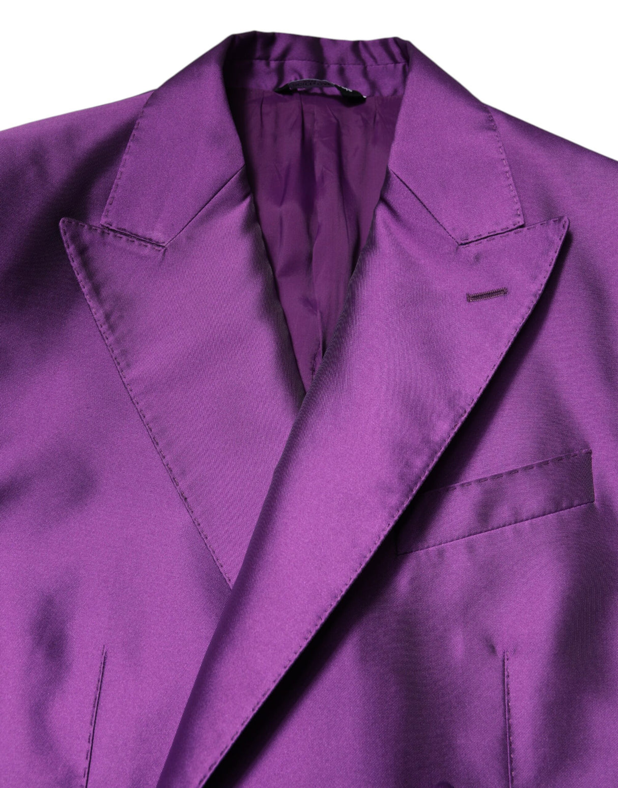Dolce & Gabbana Purple Double Breasted Men Suit Coat Blazer