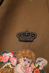 Dolce & Gabbana Brown MARTINI Single Breasted Coat Blazer