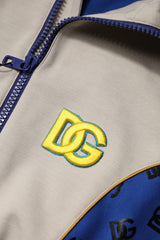 Dolce & Gabbana Multicolor Polyester Full Zip Bomber Jacket