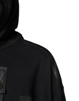 Dolce & Gabbana Black Cotton Hooded Sweatshirt Sweater