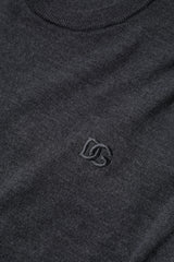 Dolce & Gabbana Gray Wool Logo Knitted Men Pullover Sweater