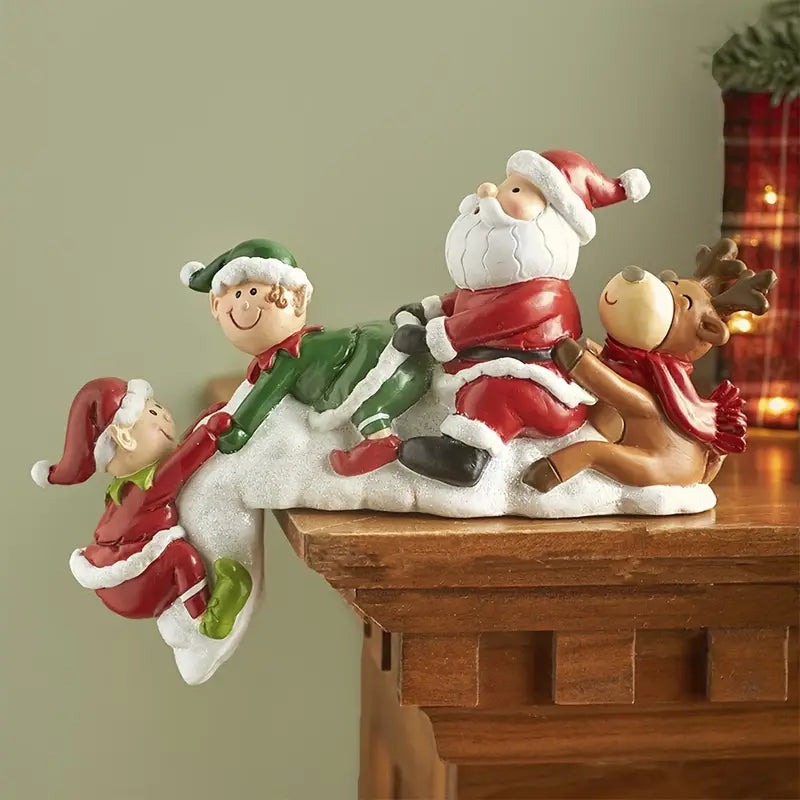 Handmade Resin Christmas Doll Decoration for Home