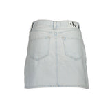 Calvin Klein Azzurro Cotton Women Skirt