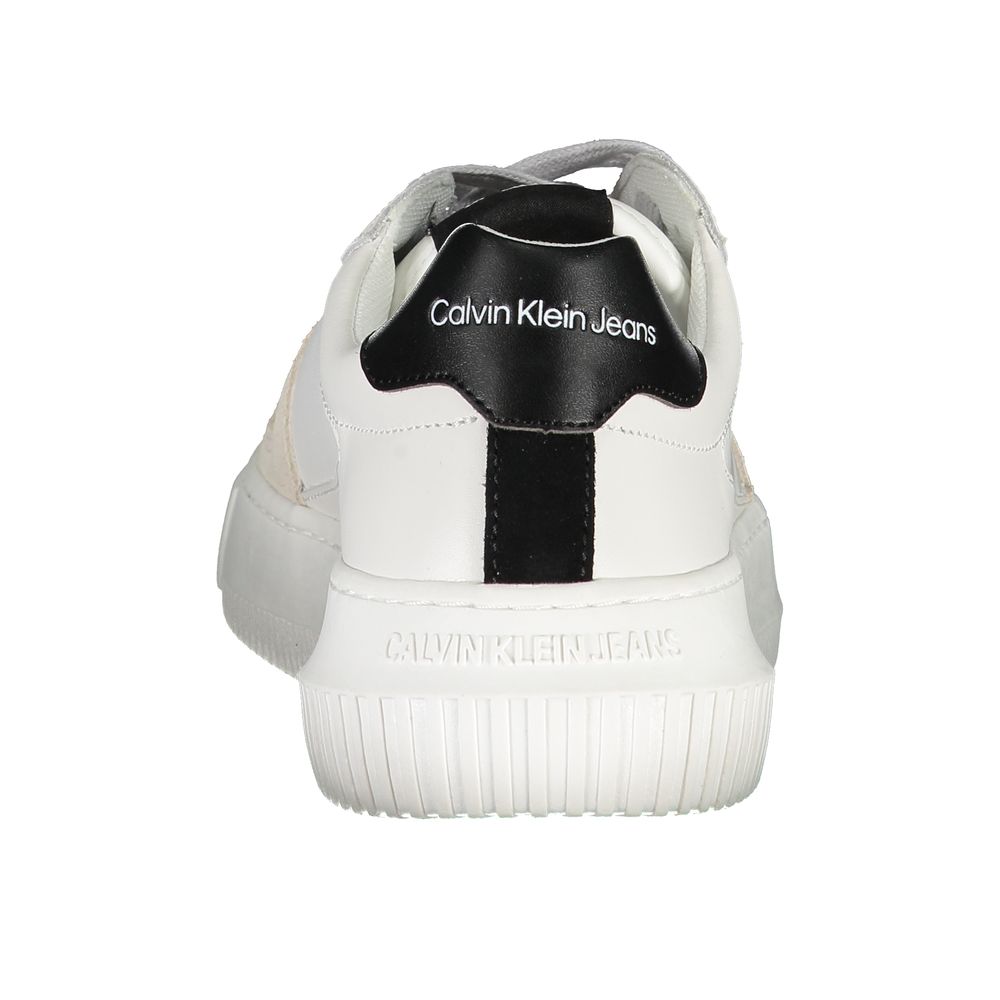 Calvin Klein Bianco Leather Women Sneaker