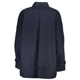 Tommy Hilfiger Blue Cotton Trench Coat