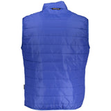 Napapijri Blue Polyester Sleveless Jacket