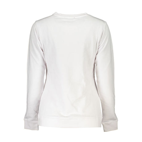 Cavalli Class White Cotton Sweatshirt