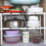 Expandable Kitchen Sink Organizer with Dual Layers