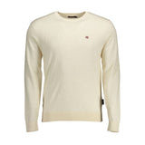 Napapijri Beige Cotton Men's Long Sleeve Shirt
