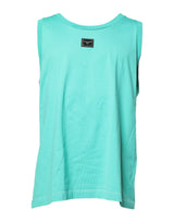 Dolce & Gabbana Green Sleeveless Logo Round Neck T-shirt