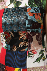 Dolce & Gabbana Multicolor Patchwork Sleeveless Sheath Dress