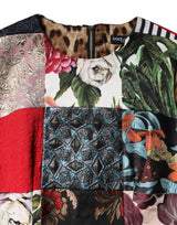 Dolce & Gabbana Multicolor Patchwork Sleeveless Sheath Dress